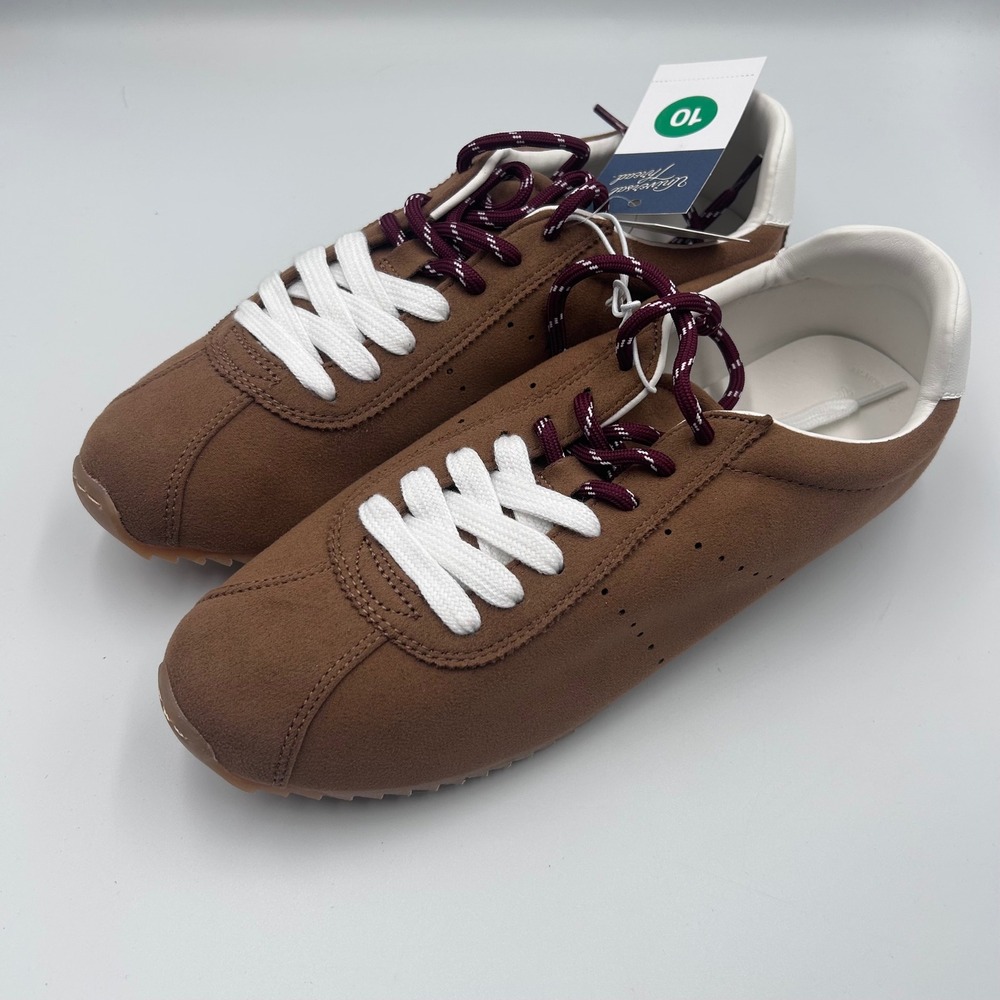 Universal Thread Jojo Brown Faux Suede Retro Jogger Sneakers Womens 10 NEW